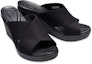 Shop (W) Crocs Leigh 2 Xstrap Wedge 'Simple Kasual Hitam' 204949-060