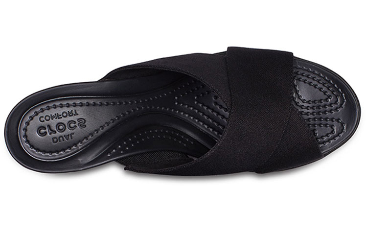 Purchase (Women) Crocs Leigh 2 Xstrap Wedge 'Simple Casual Black' 204949-060