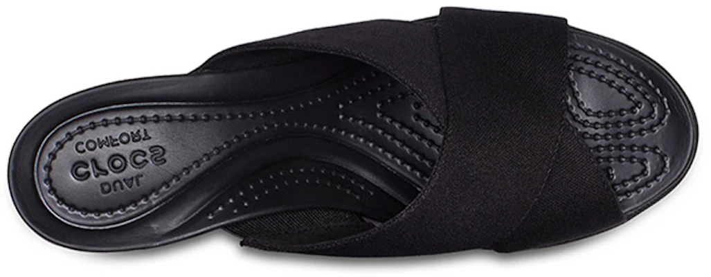 (Women) Crocs Leigh 2 Xstrap Wedge 'Simple Casual Black' 204949-060 Purchase (Women) Crocs Leigh 2 Xstrap Wedge 'Simple Casual Black' 204949-060