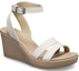 Lookbook (Women) Crocs Leigh Wedge Sandal 'White Brown' 205750-14G