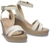 Shop (Women) Crocs Leigh Wedge Sandal 'White Brown' 205750-14G