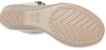 (Women) Crocs Leigh Wedge Sandal 'White Brown' 205750-14G