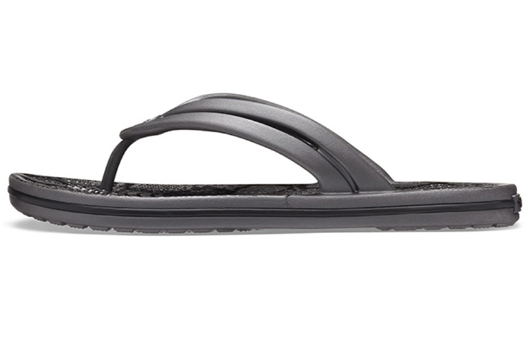 (Women) Crocs Leopard print Printing Flip-Flops Shoe Black 206490-02W