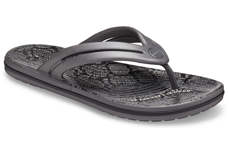 Order (Women) Crocs Leopard print Printing Flip-Flops Shoe Black 206490-02W