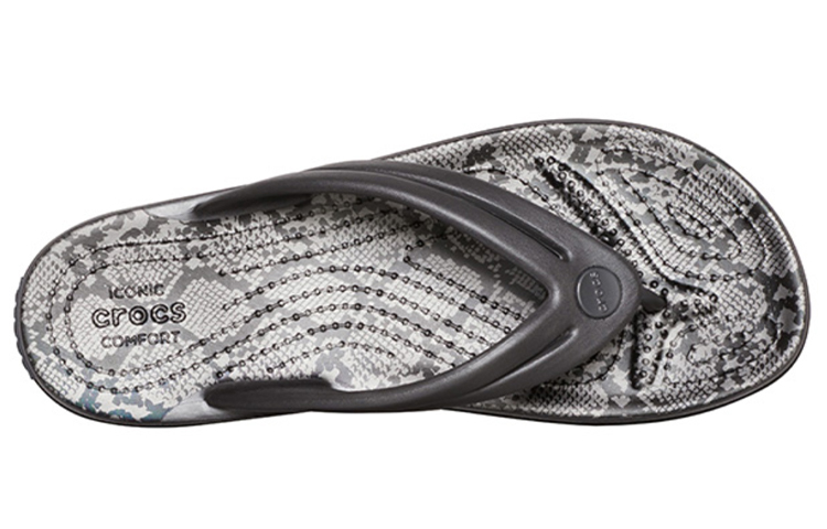 Lookbook (Women) Crocs Leopard print Printing Flip-Flops Shoe Black 206490-02W