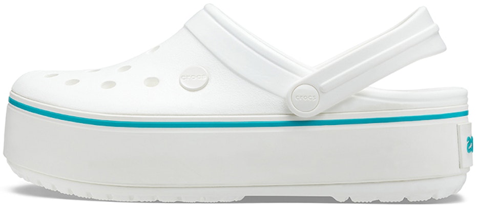 (Women) Crocs Lightweight Cozy Outdoor Beach White Blue Sandals 'White Blue' 205434-1E0 Buy (Women) Crocs Lightweight Cozy Outdoor Beach White Blue Sandals 'White Blue' 205434-1E0