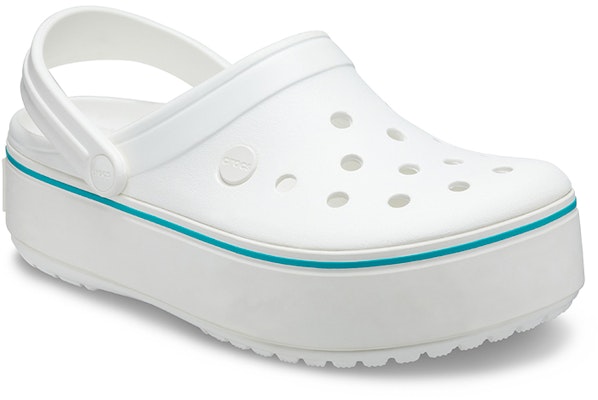 (Women) Crocs Lightweight Cozy Outdoor Beach White Blue Sandals 'White Blue' 205434-1E0 Lookbook (Women) Crocs Lightweight Cozy Outdoor Beach White Blue Sandals 'White Blue' 205434-1E0