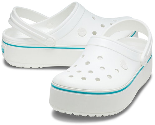 (Women) Crocs Lightweight Cozy Outdoor Beach White Blue Sandals 'White Blue' 205434-1E0 Shop (Women) Crocs Lightweight Cozy Outdoor Beach White Blue Sandals 'White Blue' 205434-1E0