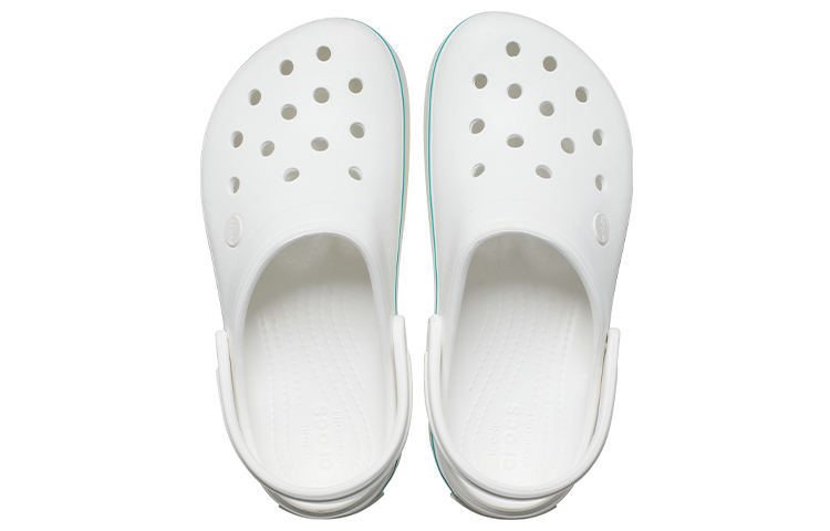 Purchase (W) Sandal Crocs Ringan Nyaman Pantai Outdoor Putih Biru 'White Blue' 205434-1E0