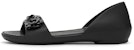 (Women) Crocs Lina Flower Dorsay Flat 'Simplistic Casual Black' 205567-060