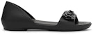 (Women) Crocs Lina Flower Dorsay Flat 'Simplistic Casual Black' 205567-060