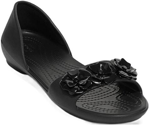 (Women) Crocs Lina Flower Dorsay Flat 'Simplistic Casual Black' 205567-060 Lookbook (Women) Crocs Lina Flower Dorsay Flat 'Simplistic Casual Black' 205567-060