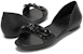 (Women) Crocs Lina Flower Dorsay Flat 'Simplistic Casual Black' 205567-060