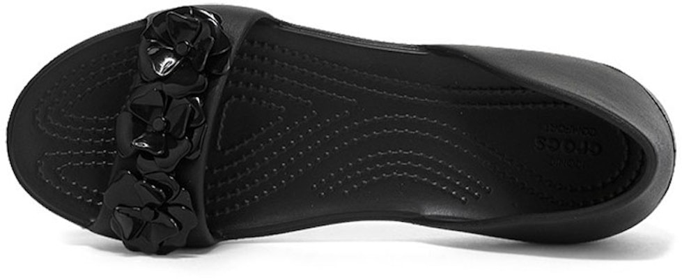 (Women) Crocs Lina Flower Dorsay Flat 'Simplistic Casual Black' 205567-060 Purchase (Women) Crocs Lina Flower Dorsay Flat 'Simplistic Casual Black' 205567-060