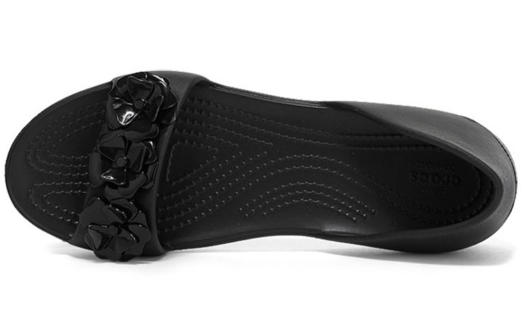 Purchase (Women) Crocs Lina Flower Dorsay Flat 'Simplistic Casual Black' 205567-060