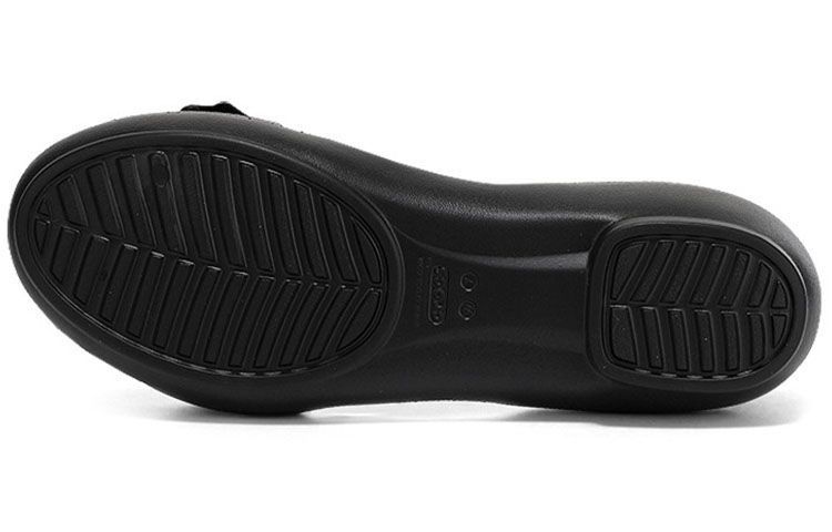 Sizing (Women) Crocs Lina Flower Dorsay Flat 'Simplistic Casual Black' 205567-060