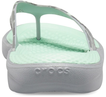 Crocs LiteRide 迷彩夾腳拖鞋 女款 灰綠 Details for Crocs LiteRide 迷彩夾腳拖鞋 女款 灰綠