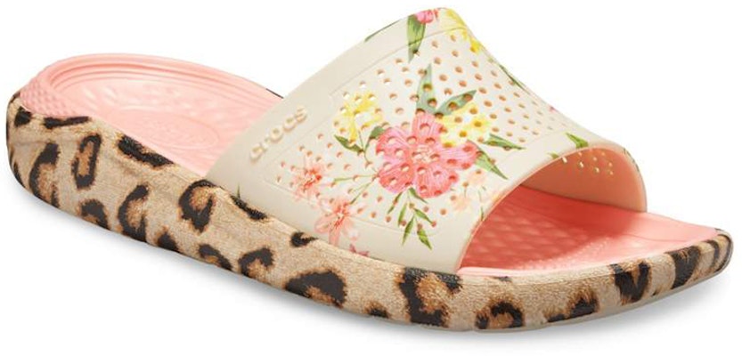(W) Crocs LiteRide 'Pink Floral Leopard' Bunga Macan Tutul Merah Muda. 205982-99N Lookbook (W) Crocs LiteRide 'Pink Floral Leopard' Bunga Macan Tutul Merah Muda. 205982-99N