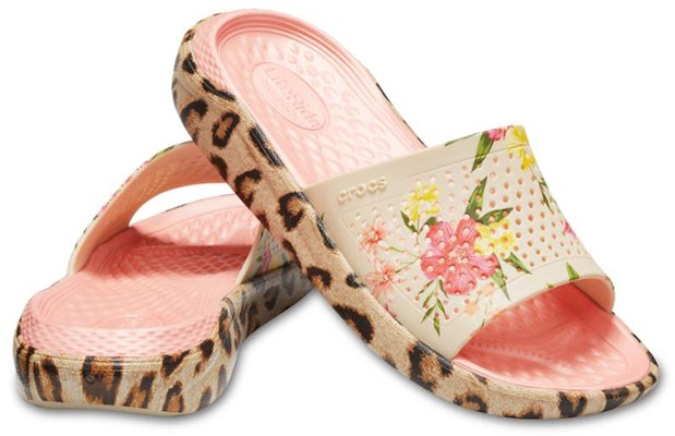 (W) Crocs LiteRide 'Pink Floral Leopard' Bunga Macan Tutul Merah Muda. 205982-99N Shop (W) Crocs LiteRide 'Pink Floral Leopard' Bunga Macan Tutul Merah Muda. 205982-99N