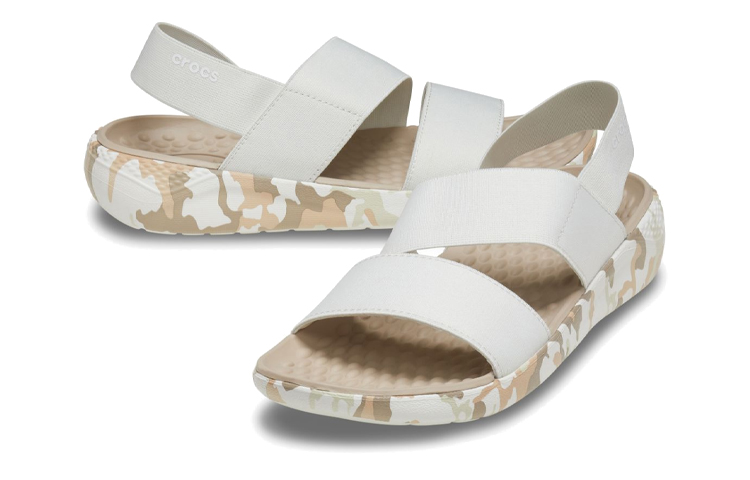 Shop (Women) Crocs LiteRide Clog 'White Camo Print' 207285-1CN
