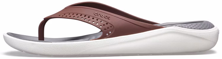 (Women) Crocs LiteRide Flip 'Brown' 205182-616 (Women) Crocs LiteRide Flip 'Brown' 205182-616