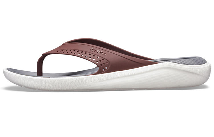 (Women) Crocs LiteRide Flip 'Brown' 205182-616