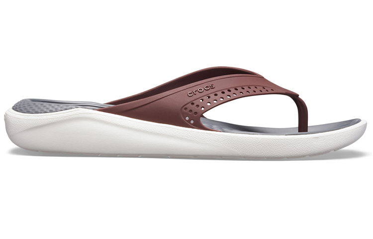 Order (W) Crocs LiteRide Flip 'Coklat' 205182-616