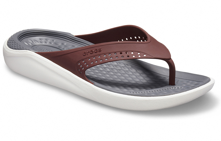 Lookbook (W) Crocs LiteRide Flip 'Coklat' 205182-616
