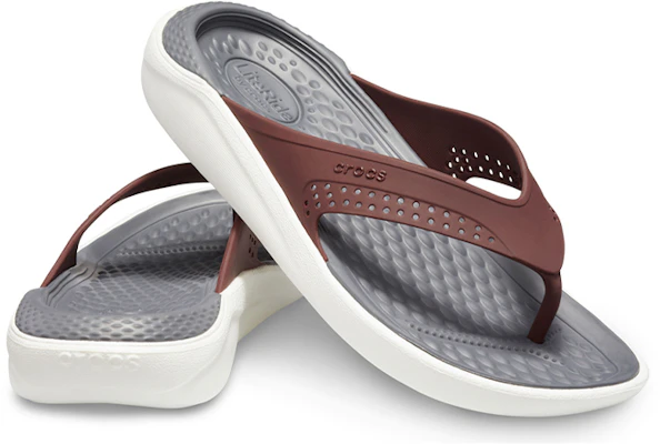 (W) Crocs LiteRide Flip 'Coklat' 205182-616 Shop (W) Crocs LiteRide Flip 'Coklat' 205182-616