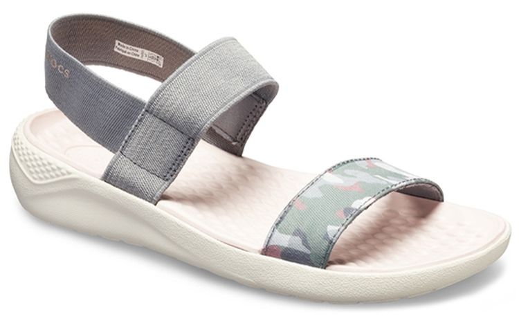 Lookbook (W) Sandal Crocs Literide Grafis 'Abu-Abu' 205375-0E9