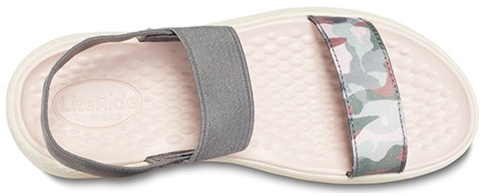 (Women) Crocs Literide Graphic Sandals 'Grey' 205375-0E9 Purchase (Women) Crocs Literide Graphic Sandals 'Grey' 205375-0E9
