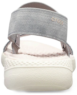 (W) Sandal Crocs Literide Grafis 'Abu-Abu' 205375-0E9 Details for (W) Sandal Crocs Literide Grafis 'Abu-Abu' 205375-0E9