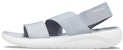 (W) Crocs LiteRide Kelabu Biru Muda Sandal 'Kelabu Putih' 206081-00J