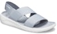 (W) Crocs LiteRide Kelabu Biru Muda Sandal 'Kelabu Putih' 206081-00J