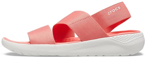 (Women) Crocs LiteRide Minimalistic Casual Sports Orange Sandals 206081-6SL (Women) Crocs LiteRide Minimalistic Casual Sports Orange Sandals 206081-6SL