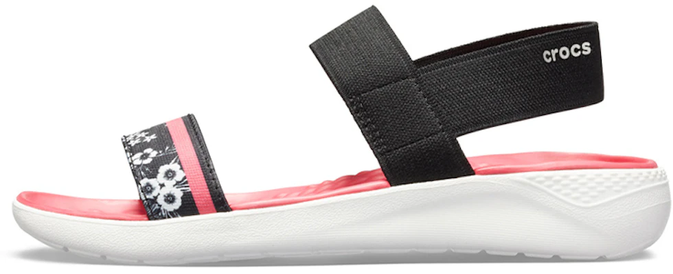 (W) Crocs LiteRide Corak Selipar Outdoor Hitam Merah 'Black Red' 205868-066 Buy (W) Crocs LiteRide Corak Selipar Outdoor Hitam Merah 'Black Red' 205868-066
