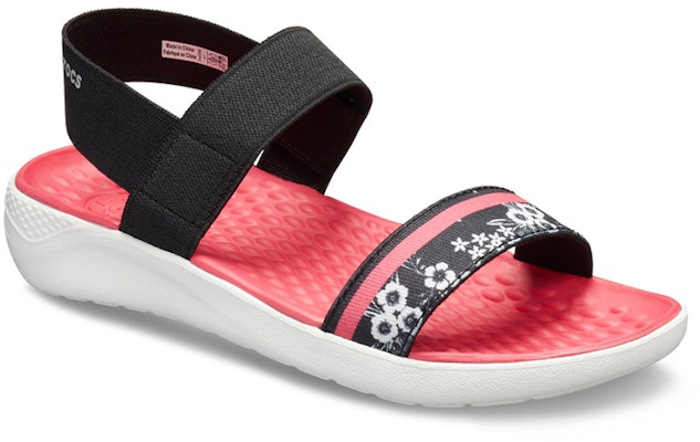 (W) Sandal Crocs LiteRide Hitam Merah Outdoor Terbuka Pola 'Black Red' 205868-066 Lookbook (W) Sandal Crocs LiteRide Hitam Merah Outdoor Terbuka Pola 'Black Red' 205868-066