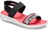 Lookbook (W) Crocs LiteRide Corak Selipar Outdoor Hitam Merah 'Black Red' 205868-066