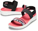 Shop (W) Crocs LiteRide Corak Selipar Outdoor Hitam Merah 'Black Red' 205868-066