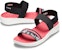 (W) Crocs LiteRide Corak Selipar Outdoor Hitam Merah 'Black Red' 205868-066