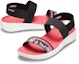 Shop (W) Crocs LiteRide Corak Selipar Outdoor Hitam Merah 'Black Red' 205868-066