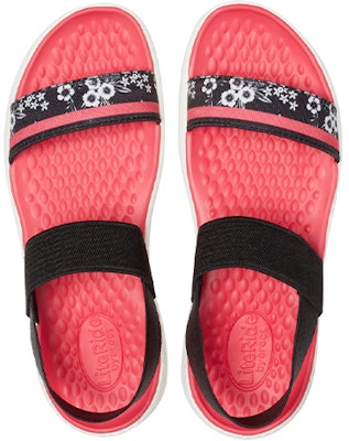 (W) Sandal Crocs LiteRide Hitam Merah Outdoor Terbuka Pola 'Black Red' 205868-066 Purchase (W) Sandal Crocs LiteRide Hitam Merah Outdoor Terbuka Pola 'Black Red' 205868-066