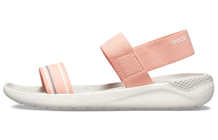 (Women) Crocs LiteRide Pink Sandals 205106-6KP