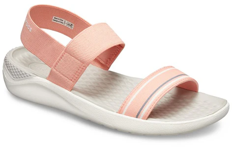 Lookbook Crocs LiteRide 涼鞋 女款 甜瓜粉