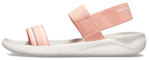 (Women) Crocs LiteRide Pink Sandals 205106-6KP (Women) Crocs LiteRide Pink Sandals 205106-6KP