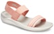 (Women) Crocs LiteRide Pink Sandals 205106-6KP