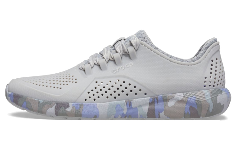 (Women) Crocs LiteRide Printed Camo Pacer 'Light Grey' 206494-0ES
