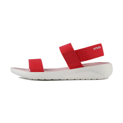 (W) Crocs LiteRide Sandal 'Red White'