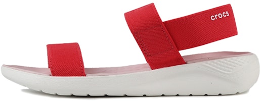 (Women) Crocs LiteRide Sandal 'Red White' 205106-6EW (Women) Crocs LiteRide Sandal 'Red White' 205106-6EW