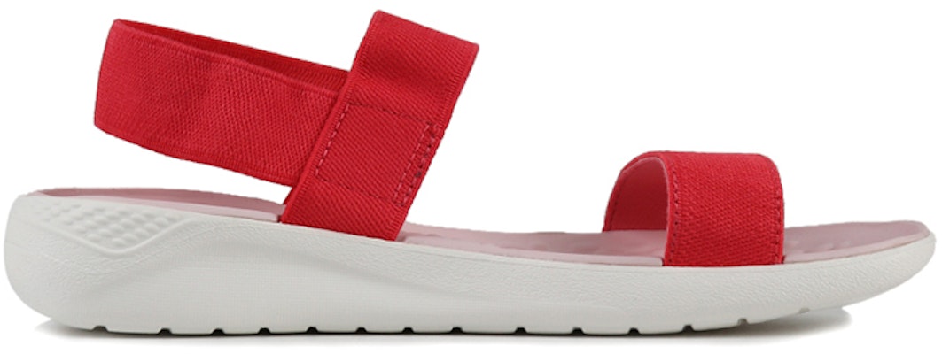 Crocs LiteRide 軟底舒適運動涼鞋 女款 紅白 Order Crocs LiteRide 軟底舒適運動涼鞋 女款 紅白